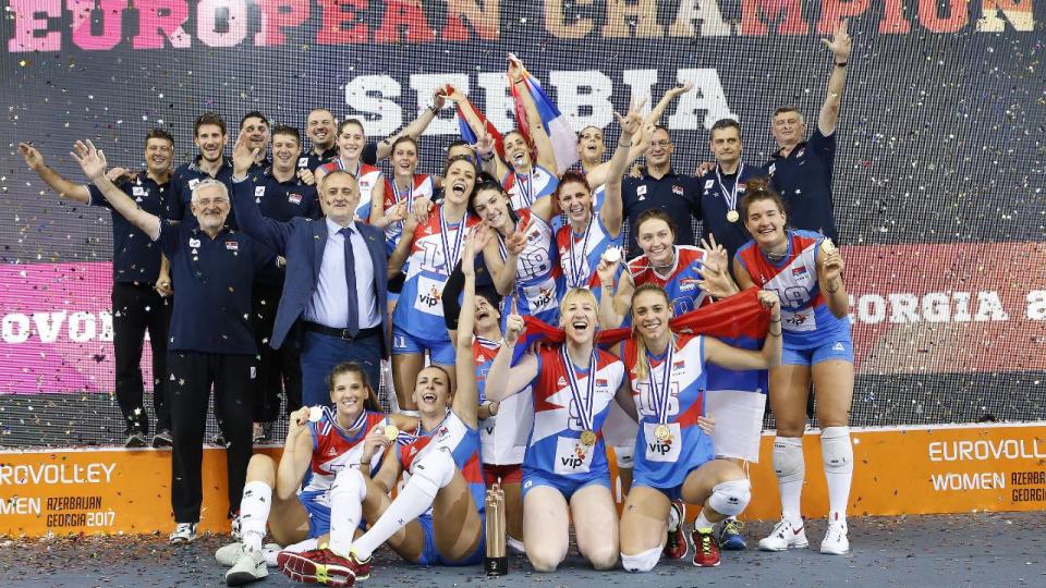 SRBIJA PRVAK EUROPE: Odbojkašice za zlato pobijedile reprezentaciju Nizozemske 