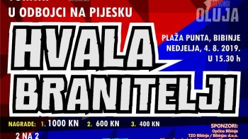 U BIBINJAMA TURNIR ODBOJKE NA PIJESKU - HVALA BRANITELJI!