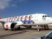 Airbus A320 ukrašen likovima tajlandskih odbojkašica
